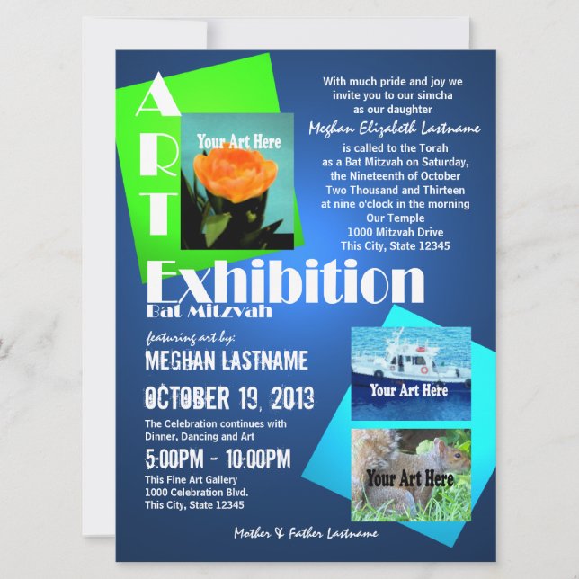 Convite Art Show Mitzvah (Frente)