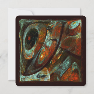 Convite Arte abstrata de divisão de tempo