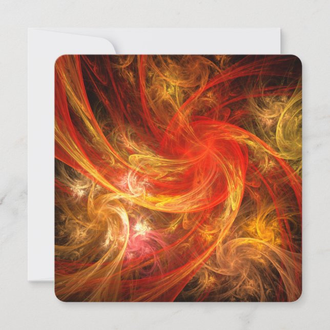 Convite Arte Abstrata Firestorm Nova (Frente)