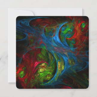 Convite Arte abstrata Genesis Blue