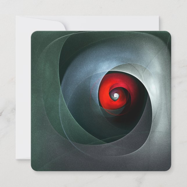 Convite Arte Abstrata Moderna Artística Redemoinho #19 (Frente)