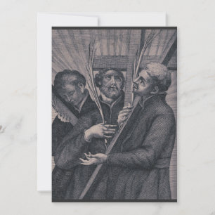 Convite Arte Católica Japonesa do Mártir São Paulo Miki