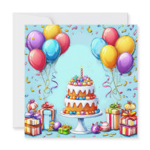 arte colorida de festa de aniversário