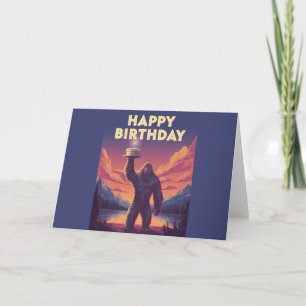 Convite Arte Criptozoológica de Grande Foto de Aniversário