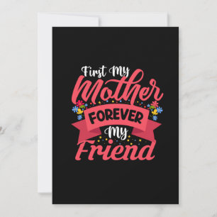 Convite Arte da Mãe Mãe Para Sempre Minha Amiga