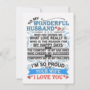 Convite Arte de Esposa para o Meu Maravilhoso Marido