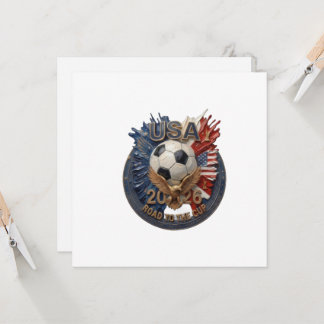 Convite Arte de Fã de Futebol dos Estados Unidos | Ilustra