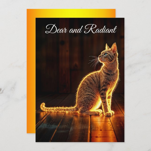 Convite Arte de fantasia com olhos azuis modernos (Frente/Verso)