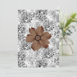 Convite Arte de Flor de Mandala | Design Floral Terroso