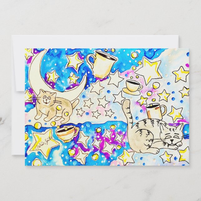 Convite Arte de Gatinho (Frente)