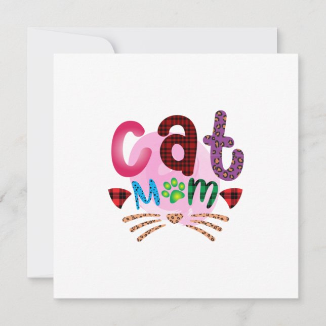 Convite Arte de Gato Mãe de Gato_2 (Frente)