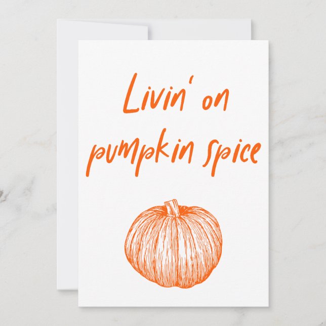 Convite Arte de Palavras Kawaii de Outono Delicioso Temper (Frente)