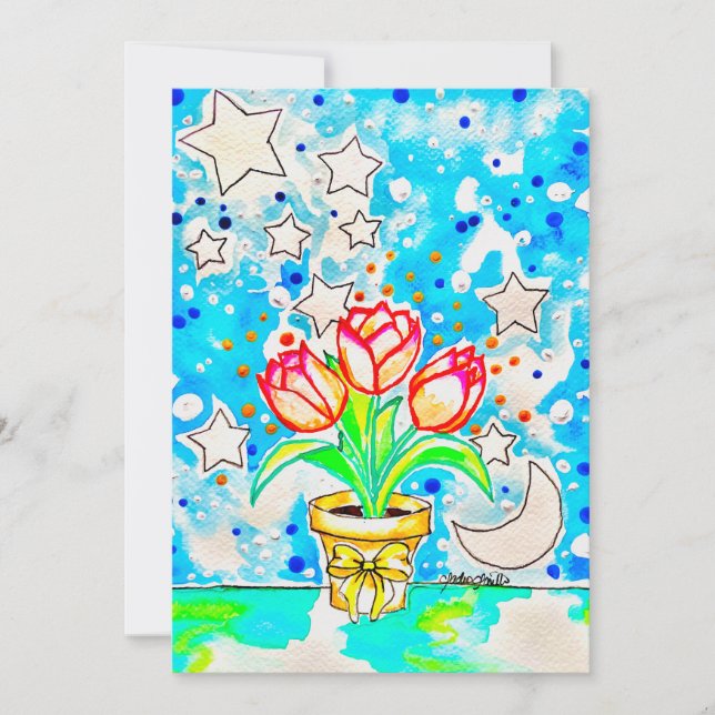 Convite Arte de Tulipa (Frente)