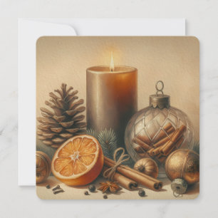 Convite arte de vela de Natal