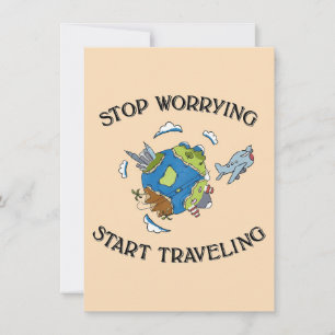 Convite Arte de Viagem Comece a Viajar Pelo Mundo