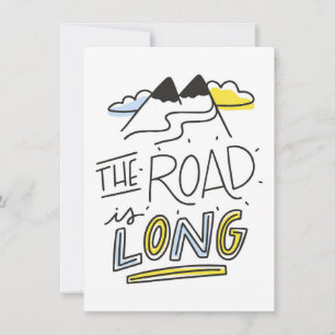 Convite Arte de Viagem O Caminho É Longo