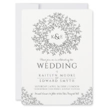 Arte do círculo com folhas cinzas escuras e branca