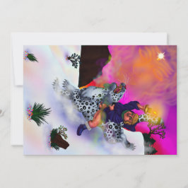 Convite Arte do sonho de inverno da luz de esperança da fa