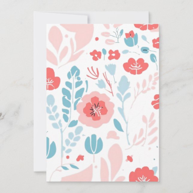 Convite Arte estética Flor (Frente)