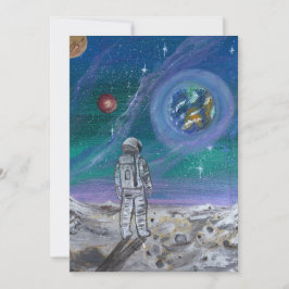 Convite Arte feita à mão - Vista da Terra 