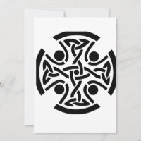 Arte Fina da Antiga Cruz Celta com Entrelaçado