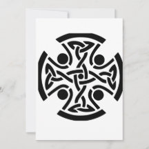 Arte Fina da Antiga Cruz Celta com Entrelaçado