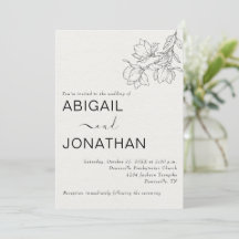 Arte Floral Mínima De Bespoke Casamento De Marfim