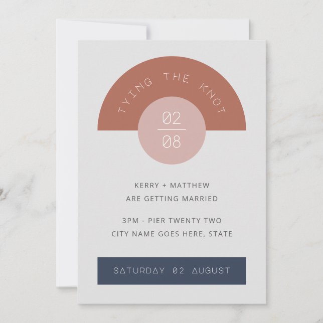 Convite Arte Geométrica Moderna do Meio século Retroativo  (Frente)