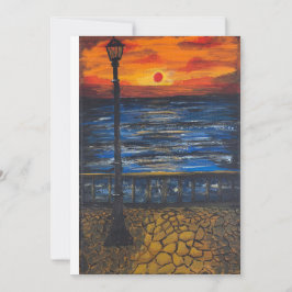 Convite arte manual/ Pôr do Sol à Beira-Mar