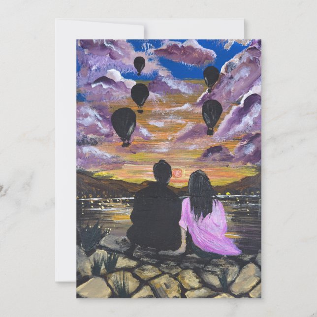Convite Arte Manual – Pôr do Sol Juntos (Frente)