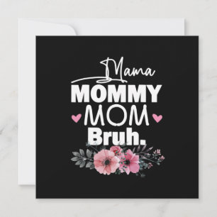 Convite Arte Materna   Mãe Mamãe Floral de Aniversário