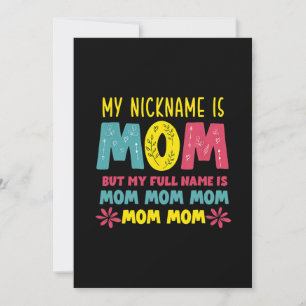 Convite Arte Materna Meu Apelido é Mamãe Aniversário