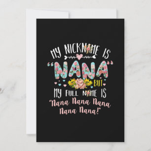 Convite Arte Materna Meu Apelido É Nana Aniversário