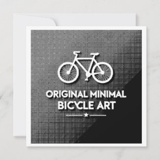Convite Arte Minimalista de Bicicleta