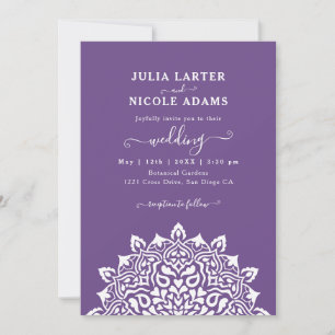 Convite Arte Novo Floral Arco Mandala Casamento Árabe