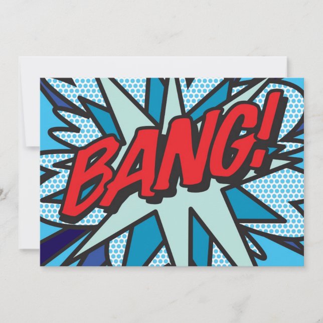 Convite Arte Pop de Quadrinhos BANG! (Frente)