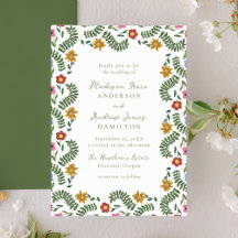 Arte Popular Fantasiosa Floral de Casamento