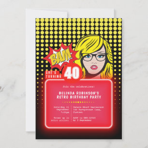 Convite Arte retroPop 40º (ou qualquer idade)