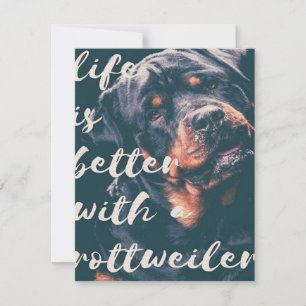 Convite Arte Rottweiler