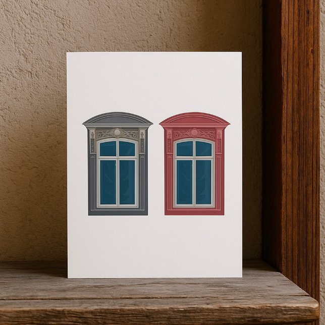 Convite Arte sobre a arquitetura do Ornamentado de janela  (Criador carregado)