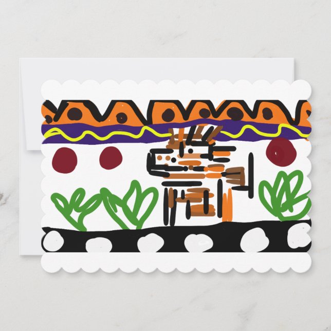 Convite Arte traseira de leão (Frente)