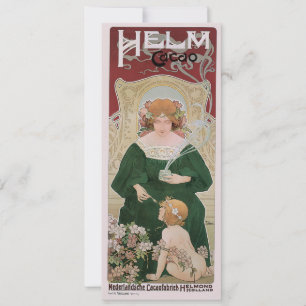 Convite Arte Vintage Nouveau Helm Cacao por Privat Livemon