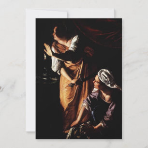 Convite Artemisia Gentileschi - Judith e sua criada