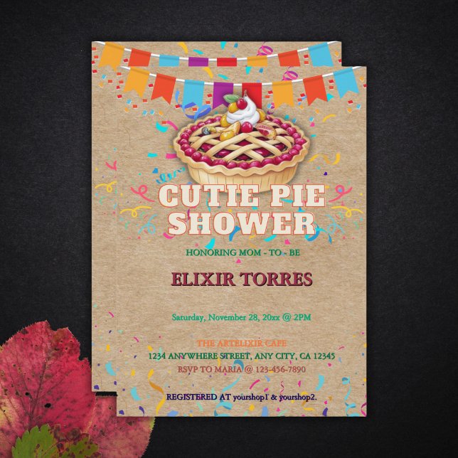 Convite Artesanato Festivo, Chá de fraldas do Festa de Piz (Criador carregado)