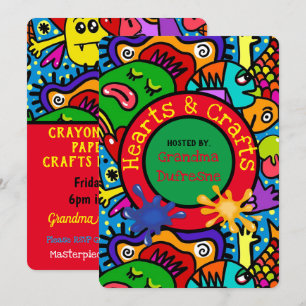 Convite Artesanatos Playdate