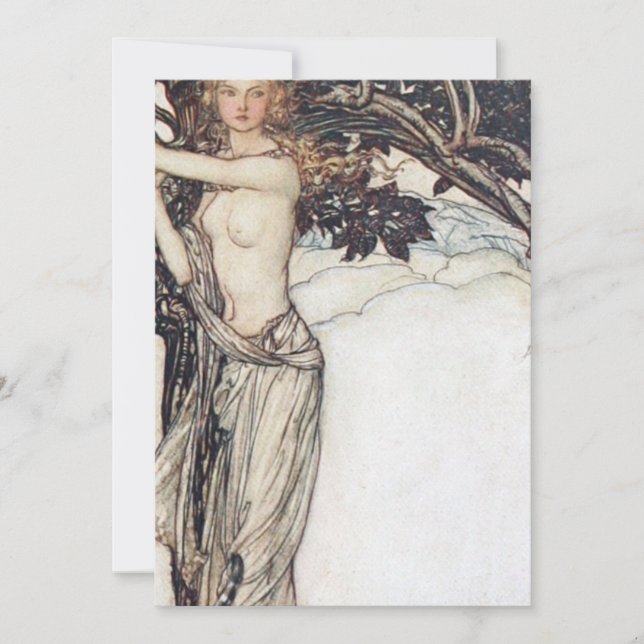 Convite Arthur Rackham Freya O Justo (Frente)