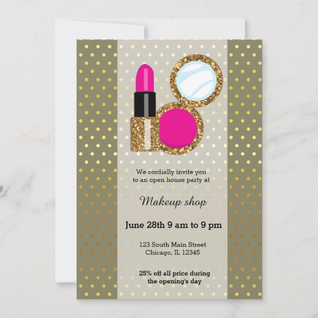 Convite Artista de ativação - escolha a cor de fundo (Frente)