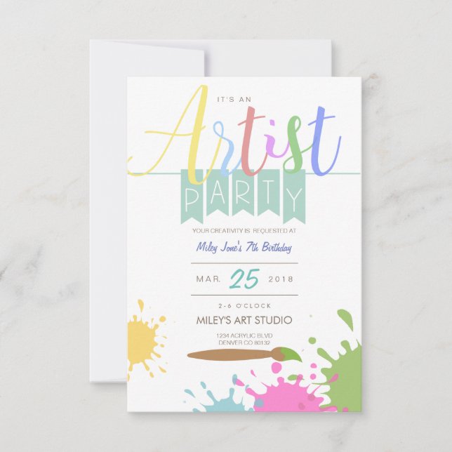 Convite Artista | Grupo de Ping (Frente)