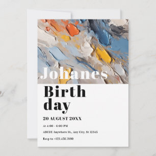 Convite Artística minimalista moderna