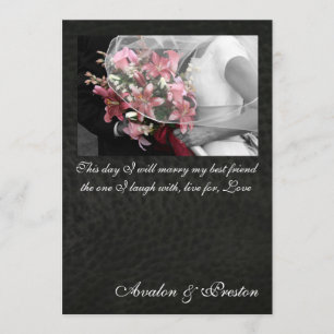 Convite artístico do casamento do melhor amigo do